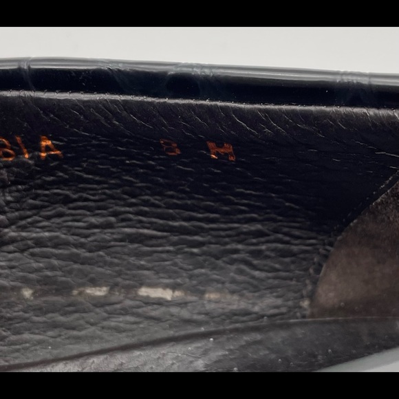 Donald J. Pliner women’s croc embossed black Hope slip on loafer in size 8 - Picture 8 of 10